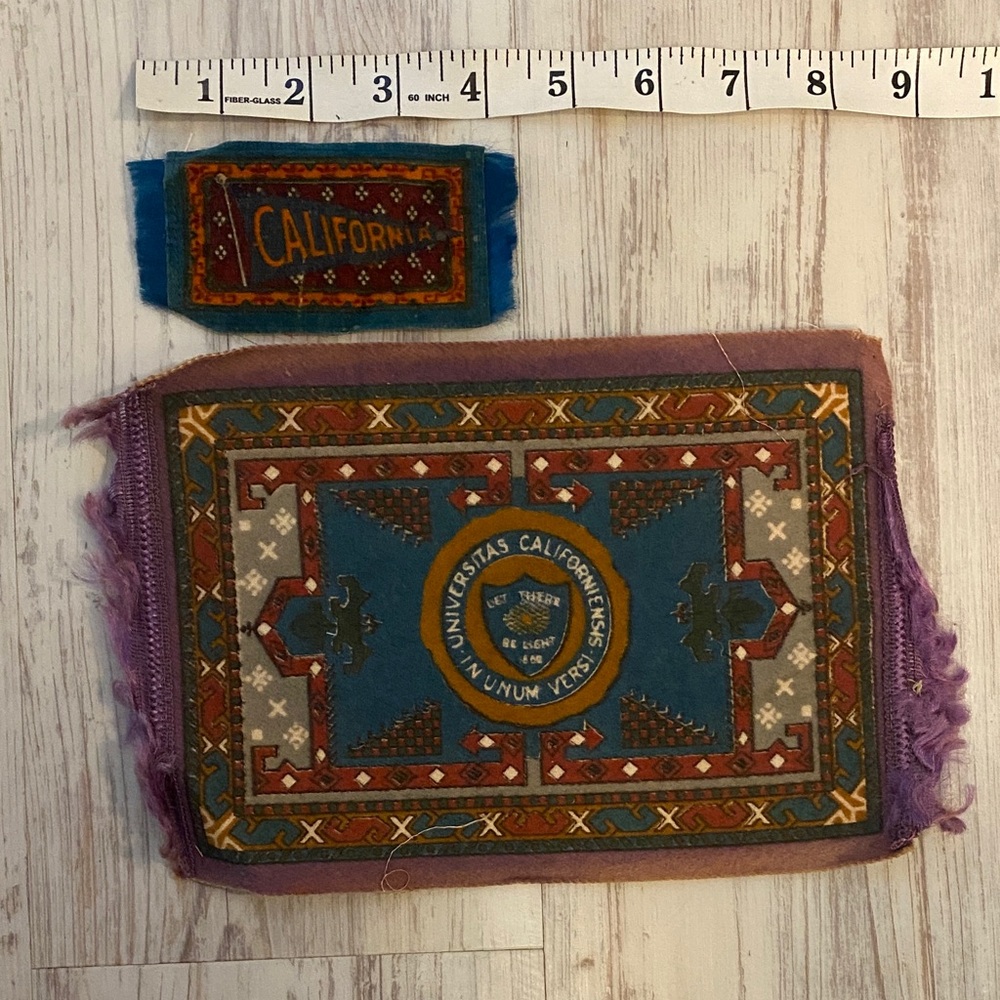 Vintage California Tobacco Felt Cigar Flannel
